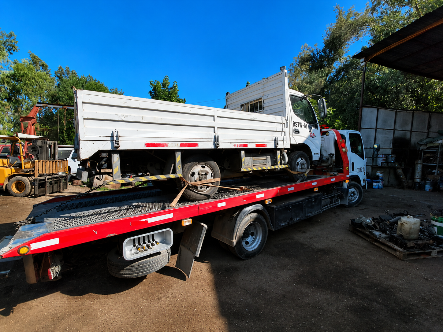 Flota Transportes Gomez — Traslado en obra
